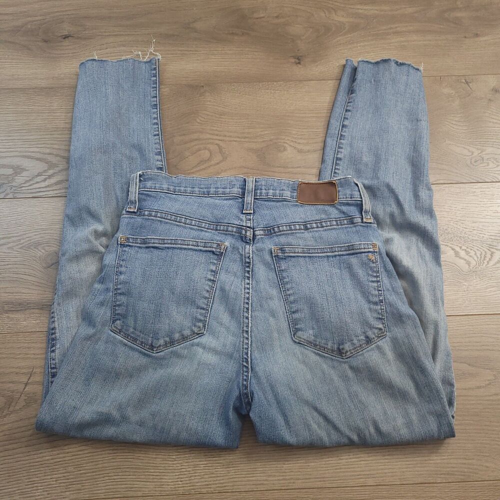 Madewell Jeans Women 25 Blue Skinny Distressed Normcore Bikercore Casual Grunge